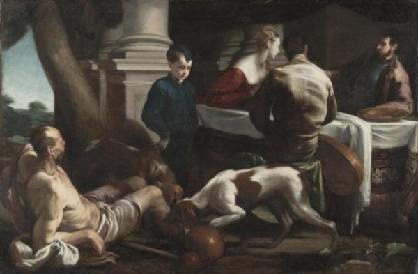 Lazarus And The Rich Man by Jacopo Bassano
