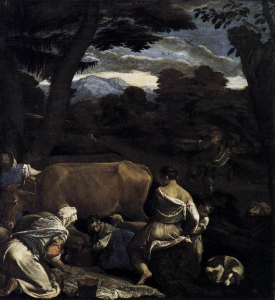 Pastoral Scene by Jacopo Bassano