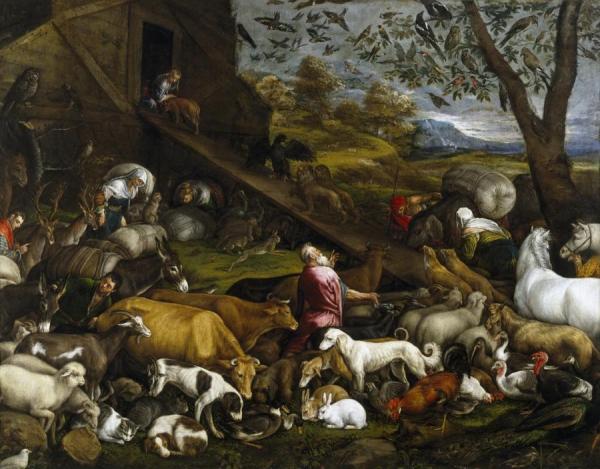 The Entry Of The Animals Into Noah's Ark by Jacopo Bassano Oil Painting Reproductions