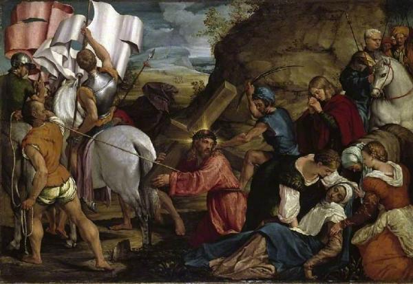 The Journey To Calvary by Jacopo Bassano