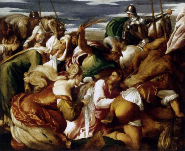 The Road To Calvary by Jacopo Bassano