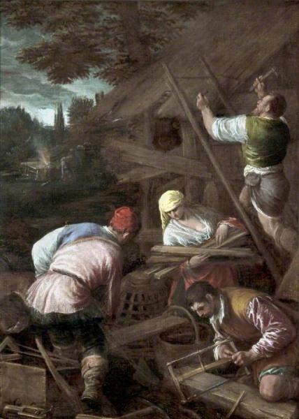 The Sacrifice Of Noah by Jacopo Bassano