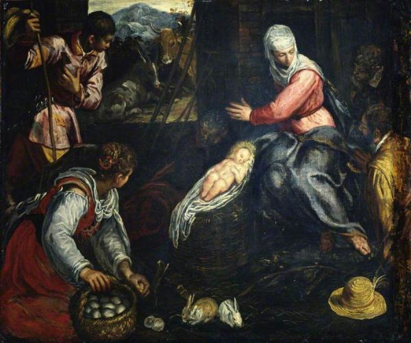 Adoration Of The Shepherds by Jacopo Tintoretto