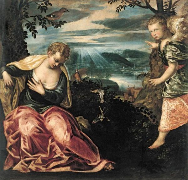 Annunciation To Manoah's Wife by Jacopo Tintoretto