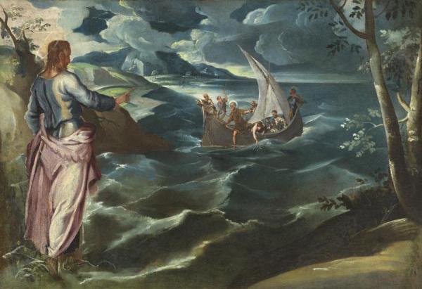 Christ At The Sea Of Galilee by Jacopo Tintoretto