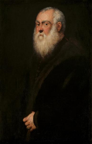 Man With A White Beard by Jacopo Tintoretto