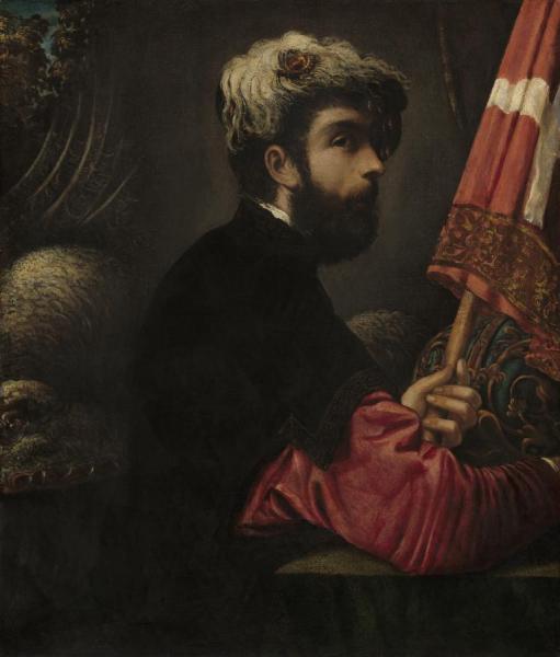 Portrait Of A Man As Saint George by Jacopo Tintoretto
