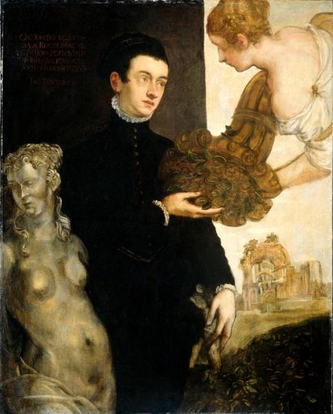 Portrait Of Ottavio Strada by Jacopo Tintoretto