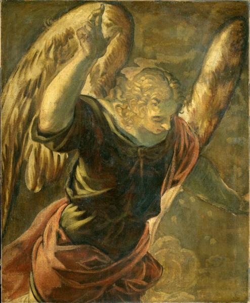 The Annunciation (angel) by Jacopo Tintoretto