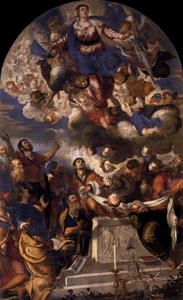 The Assumption Of Mary by Jacopo Tintoretto