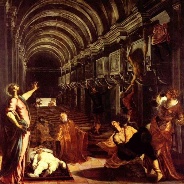 The Finding Of The Body Of Saint Mark by Jacopo Tintoretto
