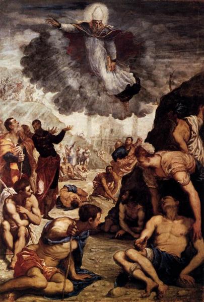 The Miracle Of Saint Augustine by Jacopo Tintoretto