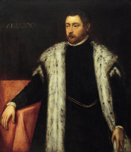 Twenty-five Year Old Youth With Fur-lined Coat by Jacopo Tintoretto