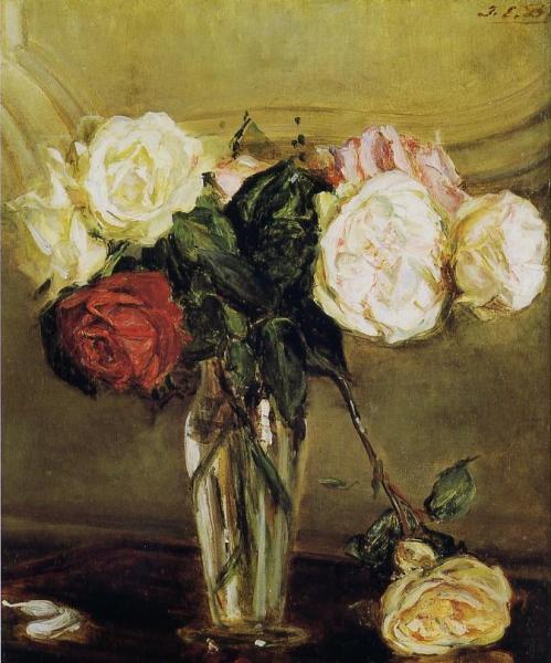 Vase Of Roses by Jacques Emile Blanche Oil Painting Reproductions