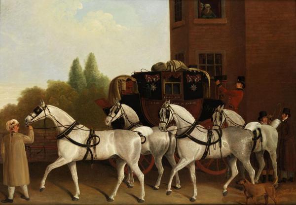 Edinburgh And London Royal Mail by Jacques-laurent Agasse