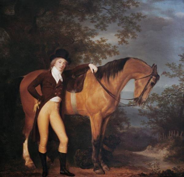 Self-portrait With Horse by Jacques-laurent Agasse