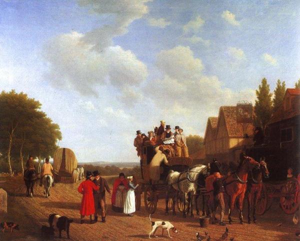 The Last Stage On The Portsmouth Road by Jacques-laurent Agasse