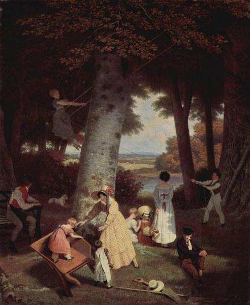The Playground by Jacques-laurent Agasse
