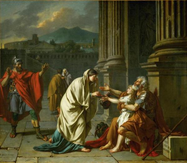 Belisarius Receiving Alms by Jacques Louis David