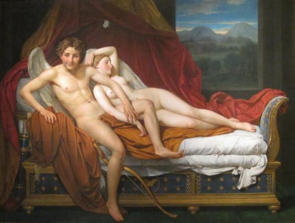 Cupid And Psyche by Jacques Louis David