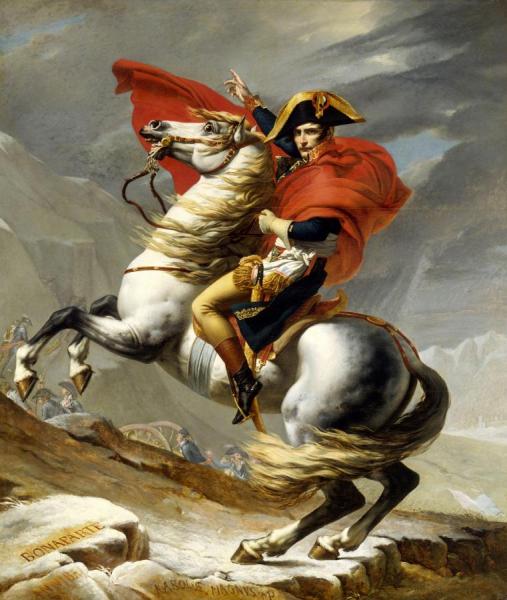 Napoleon Crossing The Alps by Jacques Louis David
