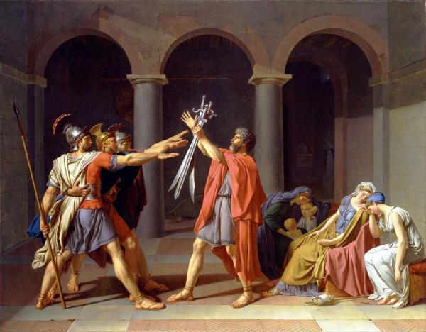 Oath Of The Horatii by Jacques Louis David