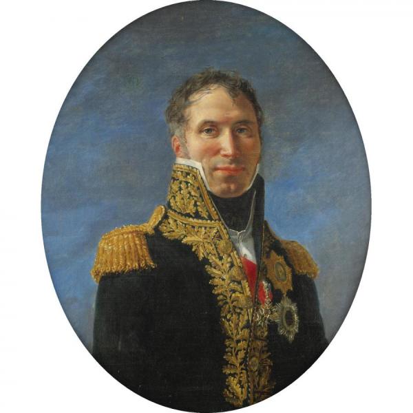 Portrait Of General Claude Carra De Saint-cyr (1756-1834) by Jacques Louis David