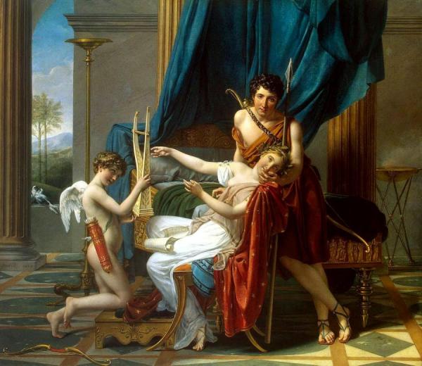 Sappho And Phaon by Jacques Louis David