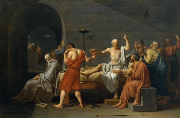 The Death Of Socrates by Jacques Louis David