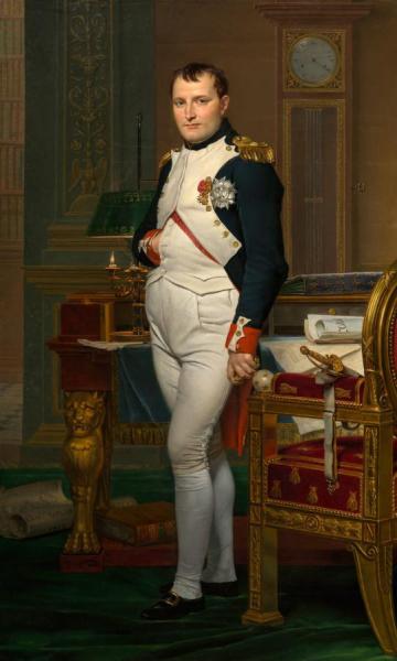 The Emperor Napoleon In His Study At The Tuileries by Jacques Louis David