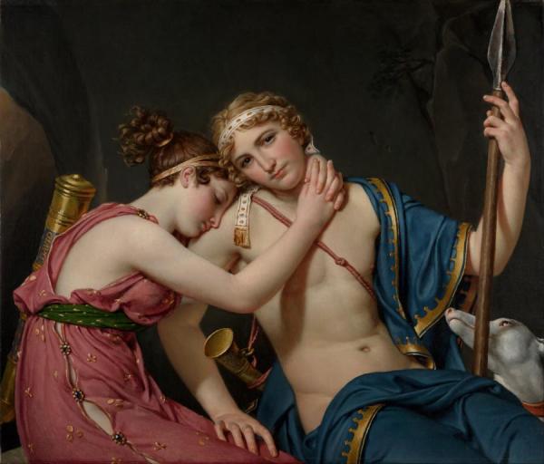 The Farewell Of Telemachus And Eucharis by Jacques Louis David