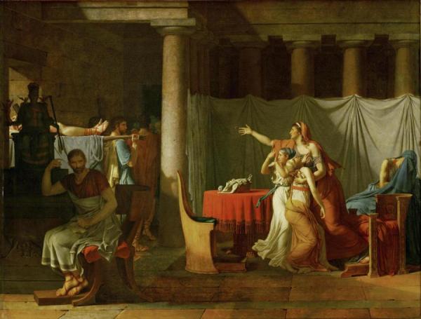 The Lictors Returning To Brutus The Bodies Of His Sons by Jacques Louis David