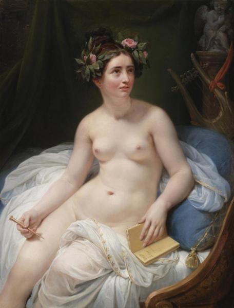 The Poetess Sappho by Jacques Louis David