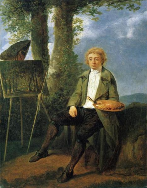 Conrad Gessner In A Landscape by Jacques Sablet