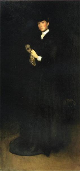 Arrangement In Black, No. 8: Portrait Of Mrs. Cassatt by James Abbott Mcneill Whistler