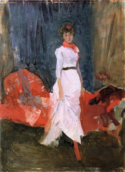 Arrangement In Pink, Red And Purple by James Abbott Mcneill Whistler