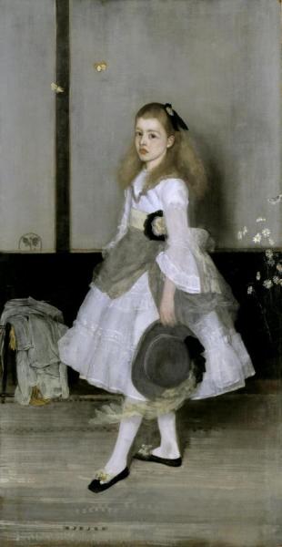 Harmony In Grey And Green: Miss Cicely Alexander, 1872-4 by James Abbott Mcneill Whistler