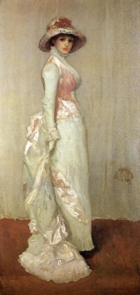 Harmony In Pink And Grey: Valerie, Lady Meux by James Abbott Mcneill Whistler