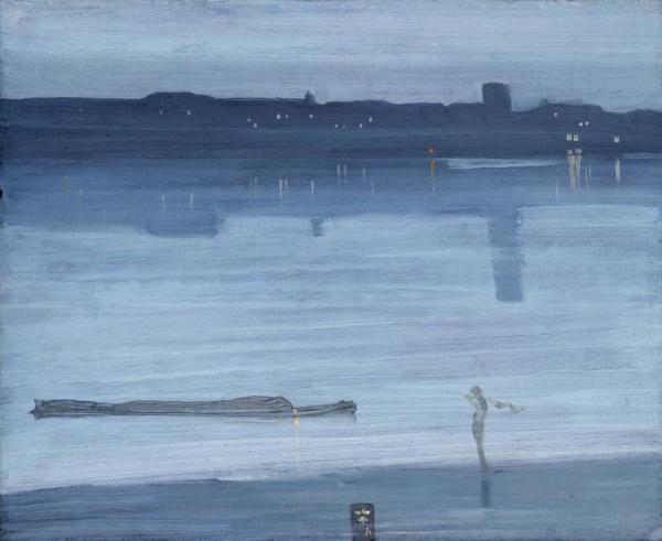 Nocturne: Blue And Silver - Chelsea, 1871 by James Abbott Mcneill Whistler Oil Painting Reproductions