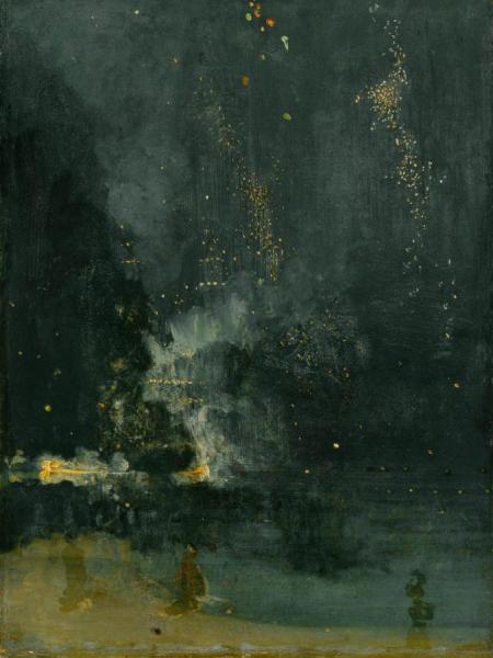 Nocturne In Black And Gold - The Falling Rocket, 1875 by James Abbott Mcneill Whistler