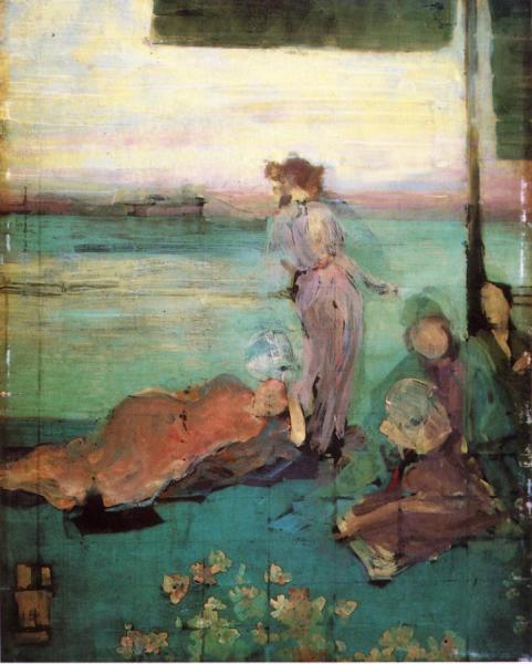 Sketch For "the Balcony" by James Abbott Mcneill Whistler