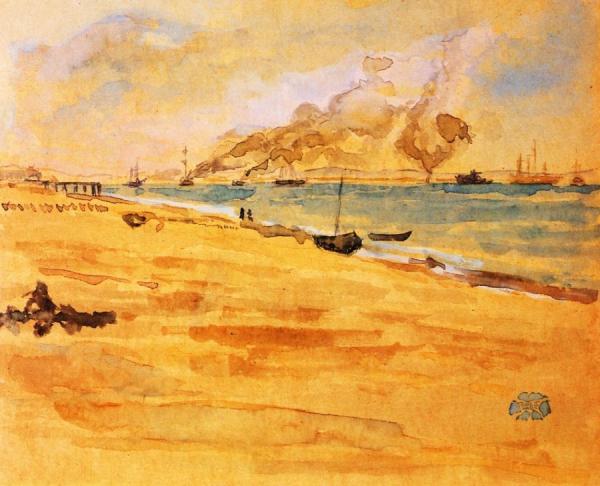 Study For "mouth Of The River" by James Abbott Mcneill Whistler
