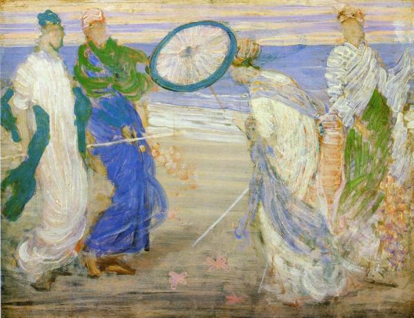 Symphony In Blue And Pink by James Abbott Mcneill Whistler