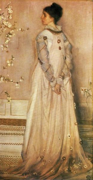 Symphony In Flesh Colour And Pink: Portrait Of Mrs. Frances Leyland by James Abbott Mcneill Whistler