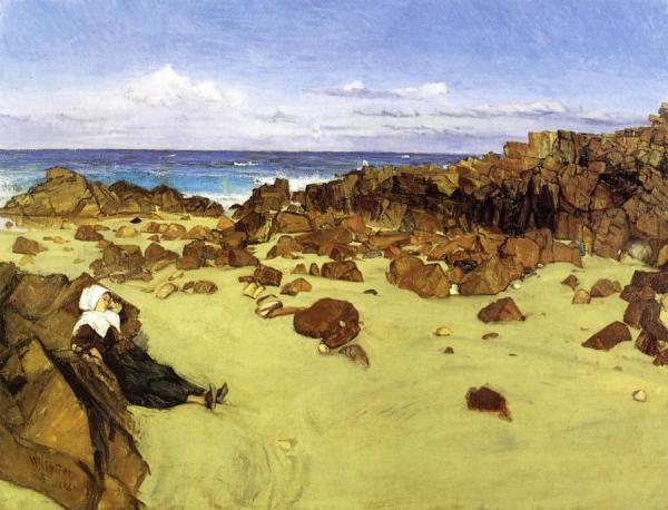 The Coast Of Brittany by James Abbott Mcneill Whistler Oil Painting Reproductions
