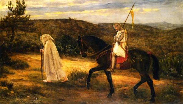 Merlin And Lancelot, An Incident From 'la Morte D'arthur' by James Archer