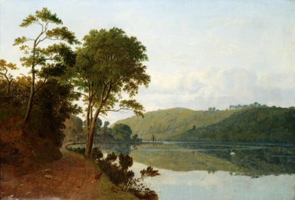 A Wooded River Landscape by James Arthur O'connor