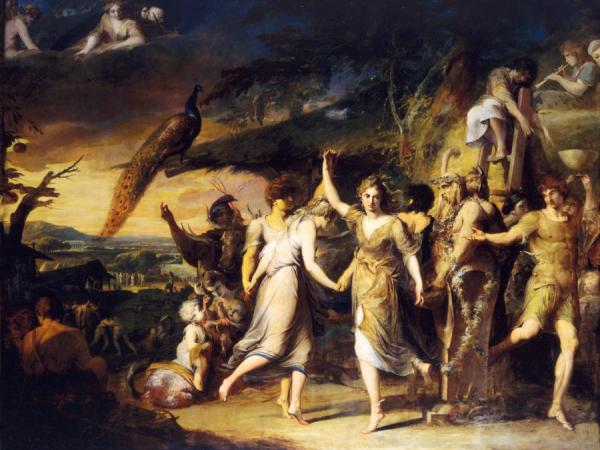 A Grecian Harvest Home, Or Thanksgiving To The Rural Deities, Ceres, Bacchus (painting 2 Of 6 In The Series The Progress Of Human Knowledge And Culture), Ca. 1777-1783 by James Barry