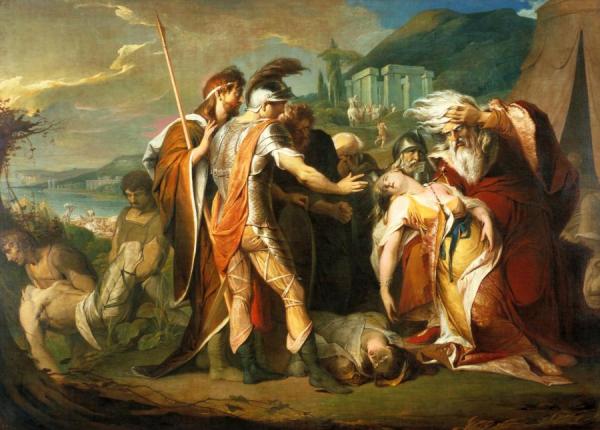 King Lear Weeping Over The Dead Body Of Cordelia by James Barry Oil Painting Reproductions