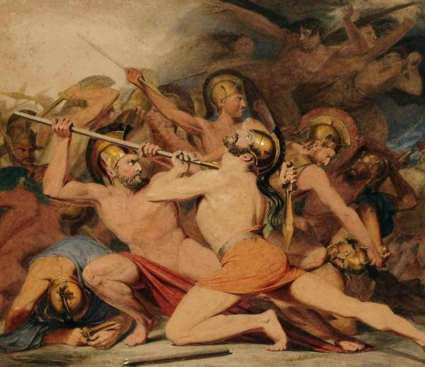 The Trojan Wars by James Barry Oil Painting Reproductions